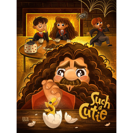 Открытка с Хагридом