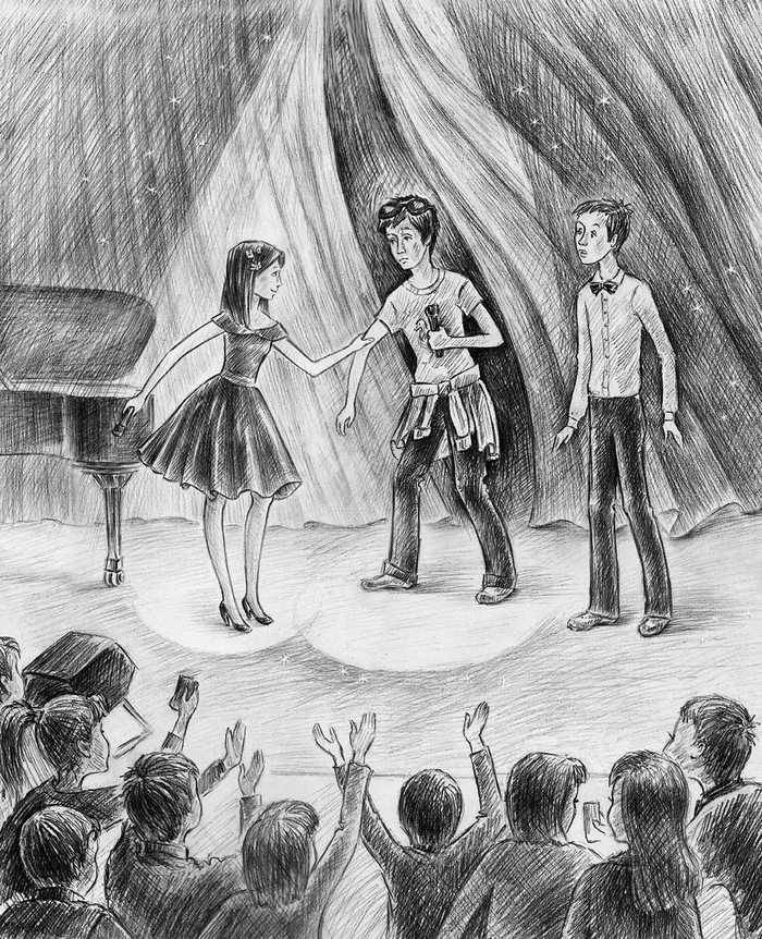 На школьном концерте