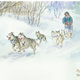 Иллюстрация к книге Камчатка снежна и огненная 
