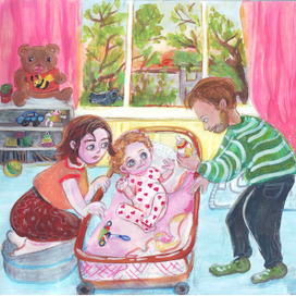 В детской комнате. Иллюстрация для 3-го конкурса издательства «Инопланетянин»