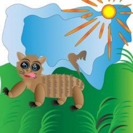 Серенькая  кошечка