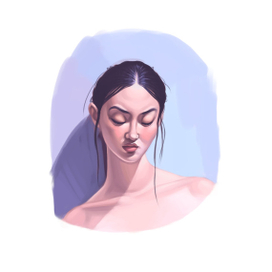 этюд головы