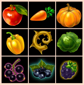 vegetable fruit icons