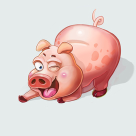 Веселая хрюшка