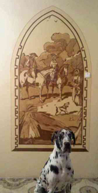 Роспись стены в интерьере. Сельский пейзаж .Мотивы старых мастеров.