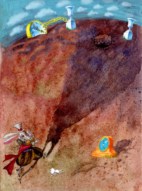 Эскиз иллюстрации к Алисе. 