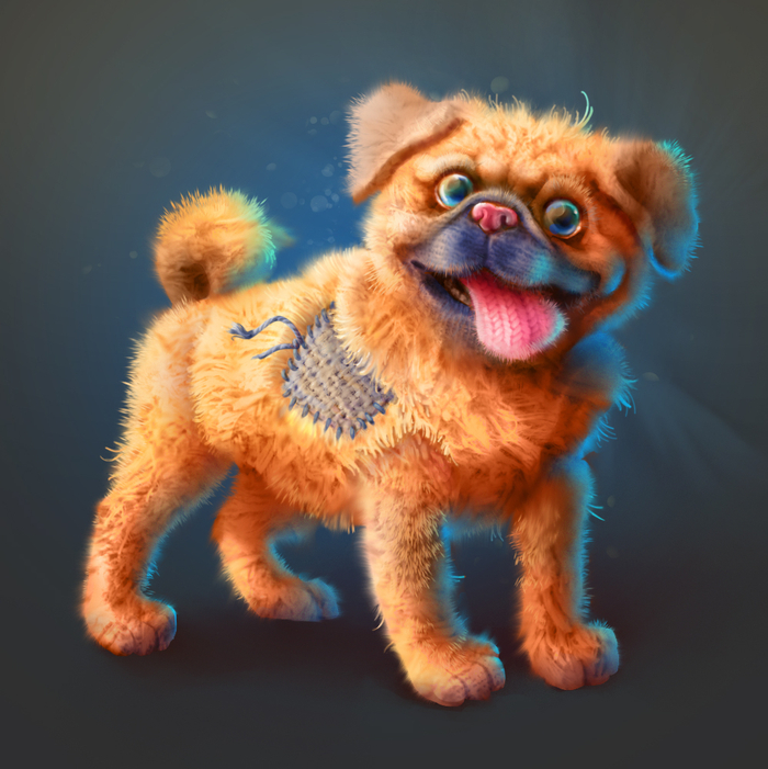 Игрушечный мопс