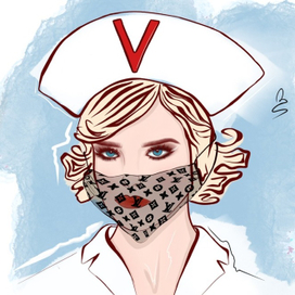 Девушка в маске