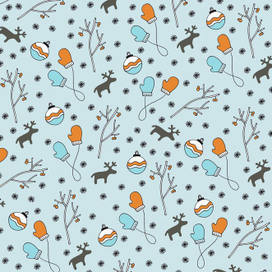 варежки-олени