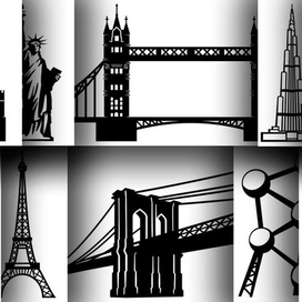 Силуэты для лазерной резки для ресторана