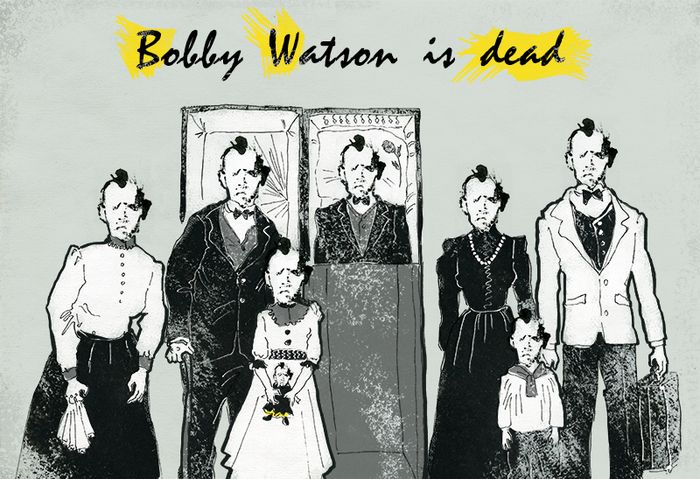 Семья Бобби Уотсона. Илл. к пьесе Ионеско "Лысая певица"