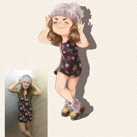 Стилизация фотки моей сестренки