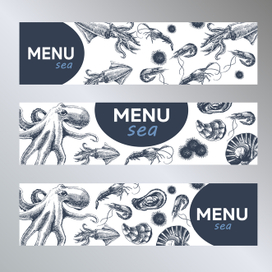 Банера для морского меню