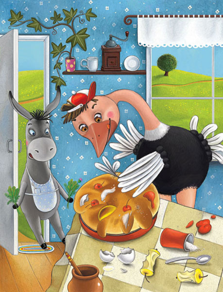 Мафин печёт пирог. Освальд