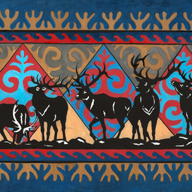 Форзац к книге Ч.Айтматова "Белый пароход"