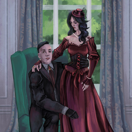 Пара в викторианском стиле