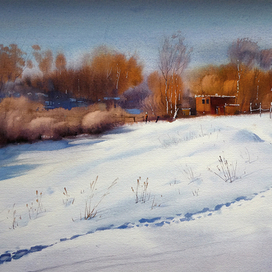 ,,Тропинка в рыжую...зиму,,