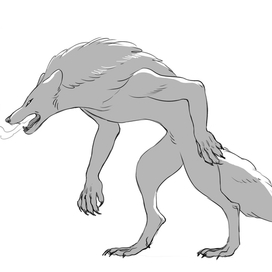 Эскиз - оборотень