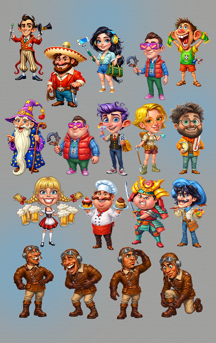 Game Character Design (Персонажи для игры)