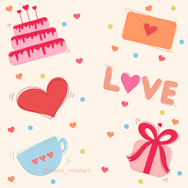 Стикеры для влюбленных