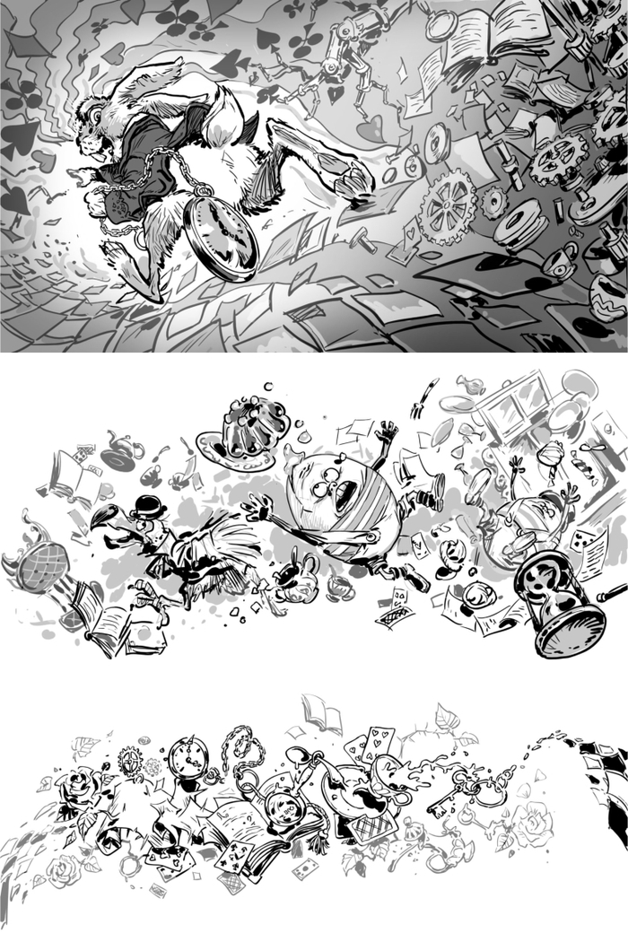 Эскиз оформления стены офиса программистов