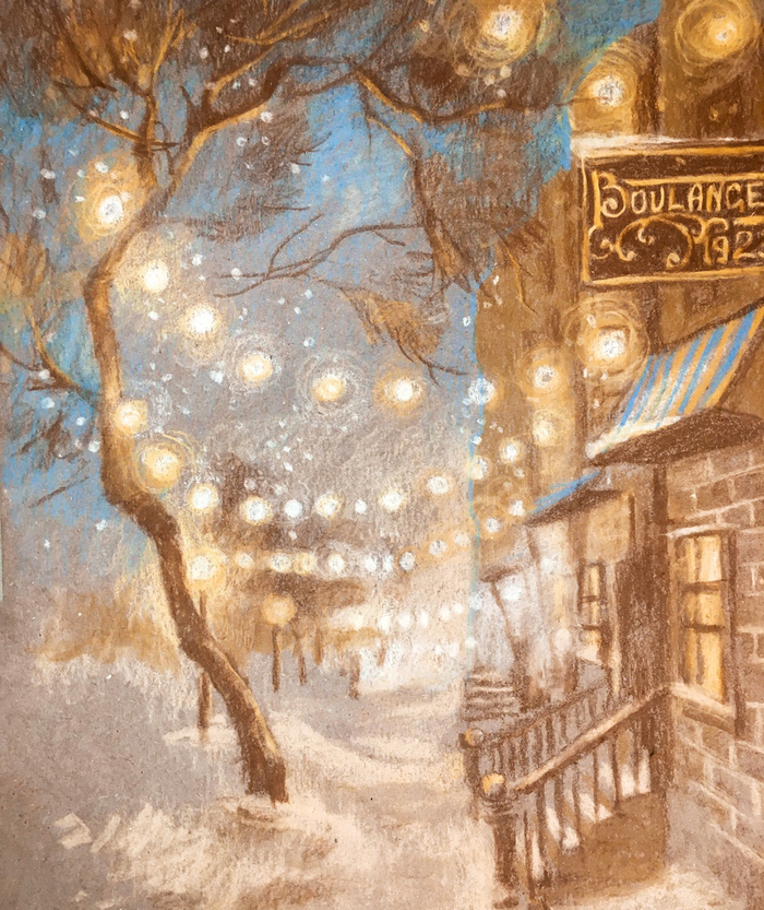 Зимняя улочка