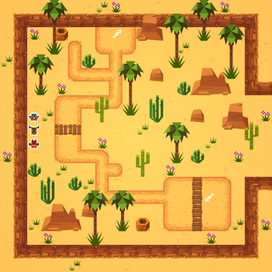 Тайловая карта - Пустынный биом