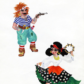 Рисунок цветной