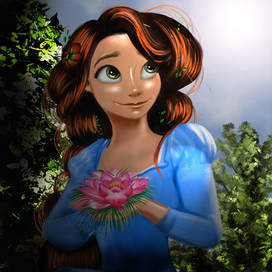 Рыженькая Рапунцель