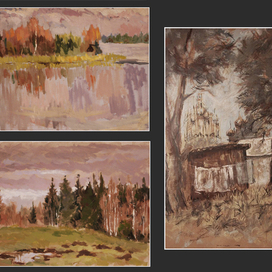 Закат на академичке; Белье в ростовском дворике; После дождя