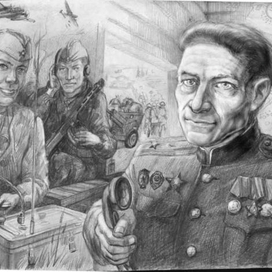 Руководство из штаба полковой разведки. Командир на связи.1944 год