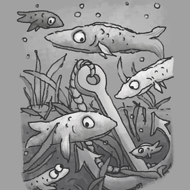 Якорь на дне моря