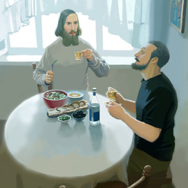 Два друга. Батюшки.