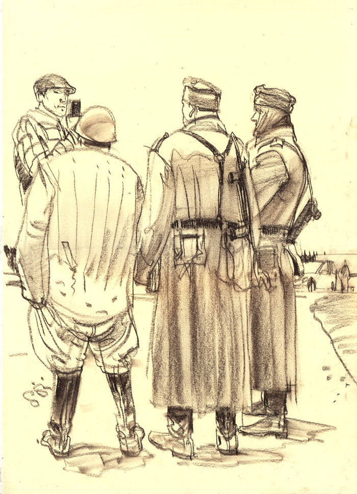 Зарисовка на съемочной площадке.