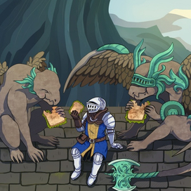 Перекус на крыше