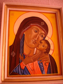 Икона Дева Мария с младенцем