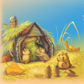 4. Иллюстрация к книге Е. Матюшкиной "Мой милый Медвежик. Хорошо там, где ты есть"