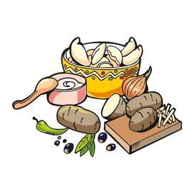 иллюстрация для пищевой упаковки