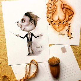 Почтовые открытки Авторская работа