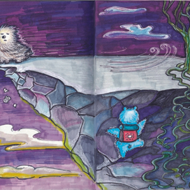 Иллюстрация "Мишка-спасатель"