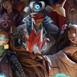 Концепт-арты персонажей: Киберпанк