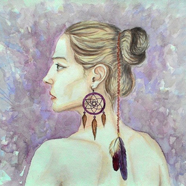 Девушка в профиль 