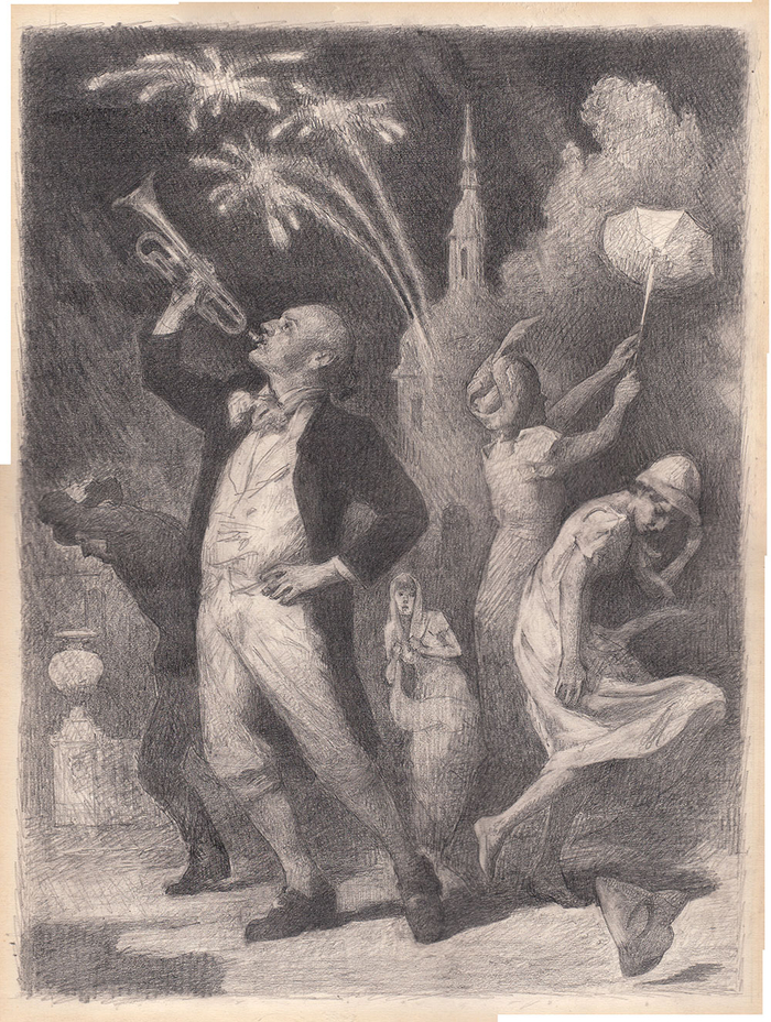 Иллюстрация к роману Э.Т.А. Гофмана "Житейские воззрения кота Мурра"