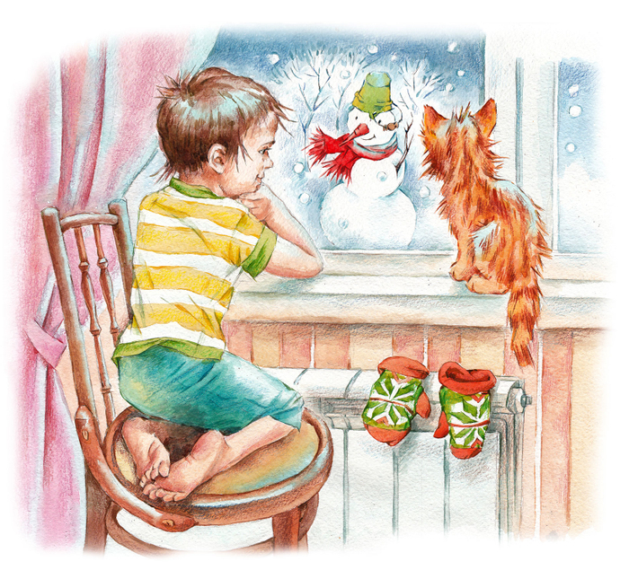 Снеговик, который заглядывал в окно.