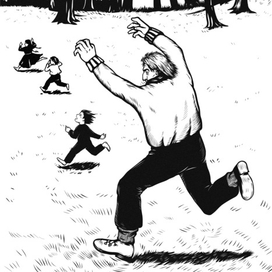 Book Illustration. Selfish Giant by Oscar Wilde