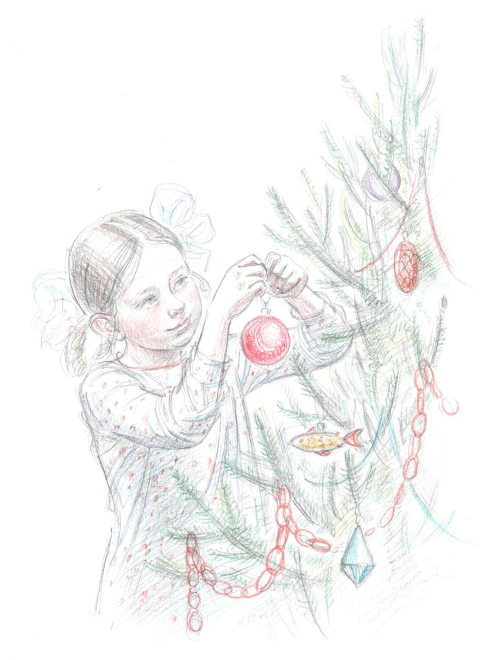 Евгений Шварц "Первоклассница", иллюстрация