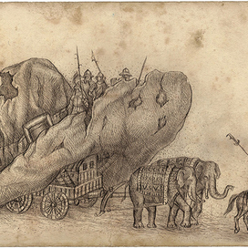 Иллюстрация к книге Д.Свифта &quot;Путешествия Гулливера&quot;