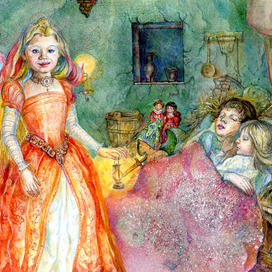 иллюстрация к сказке " Принцесса -фея"