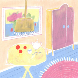 Иллюстрация к авторской детской книге "Мишка Ландыш и звёздочка с небосклона"