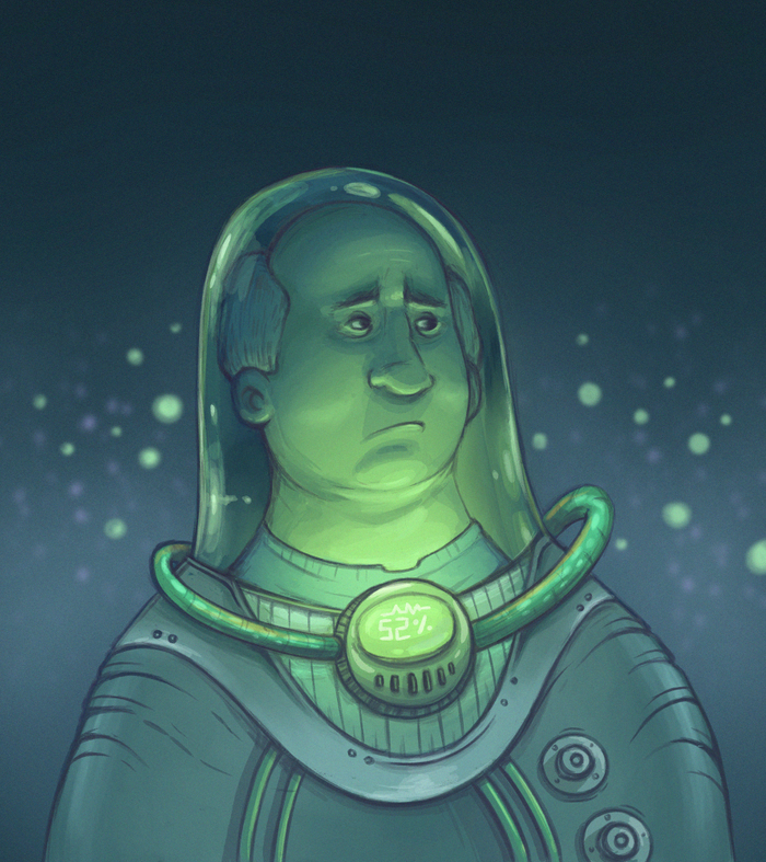 Работник в космосе